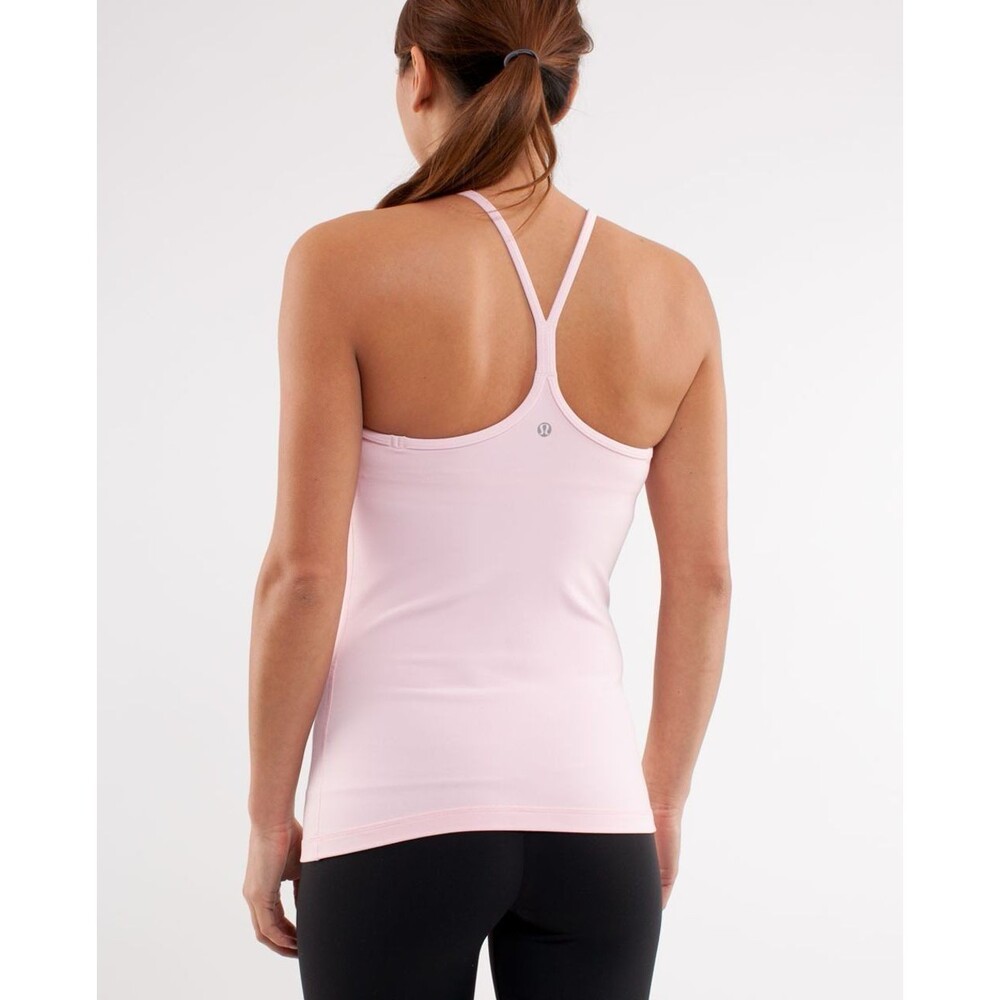 Lululemon Power Y tank baby pink color style W1447S